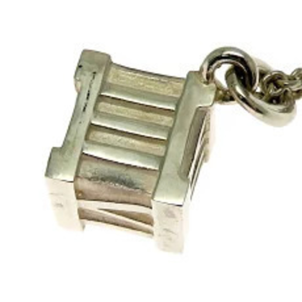 Tiffany Co Atlas Cube Necklace Sterling Silver